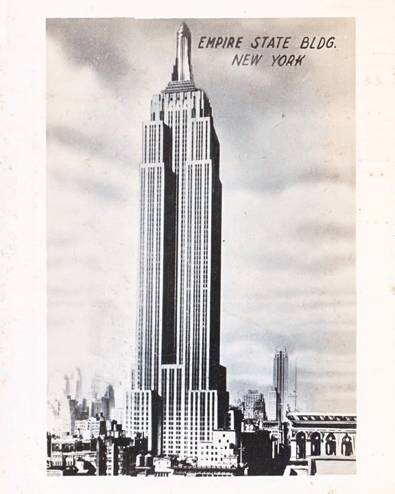 old photograph Empire State Building New York City
